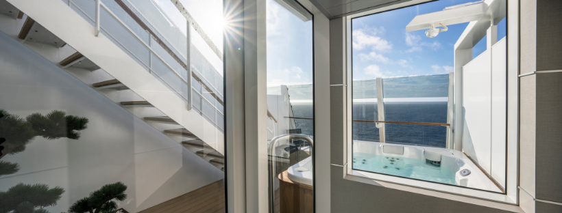 Cabine Duplex Yach club sur le MSC World Europa